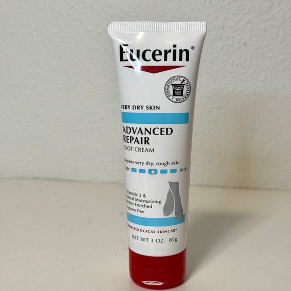 NEW EUCERIN ADVANCED REPAIR FOOT CREAM FOR VERY DRY SKIN - 3OZ 2 pack - Picture 2 of 6